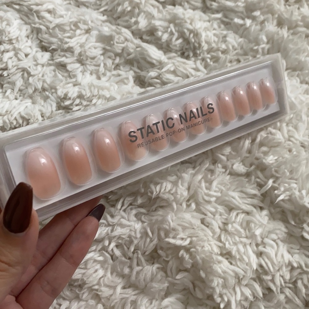 Mademoiselle coffin shaped nails